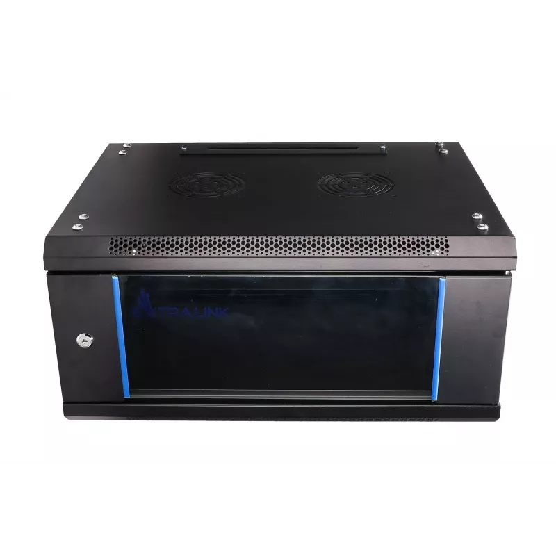 Szafa wisząca Extralink 4U 600x450 Czarna