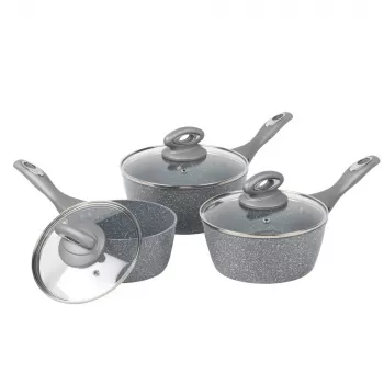 Zestaw rondli Salter BW02986G1EU7 — 3-częściowe rondle 16cm, 18cm, 20cm