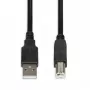 Kabel USB iBox IKU2D 3 m USB 2.0 USB A USB B czarny