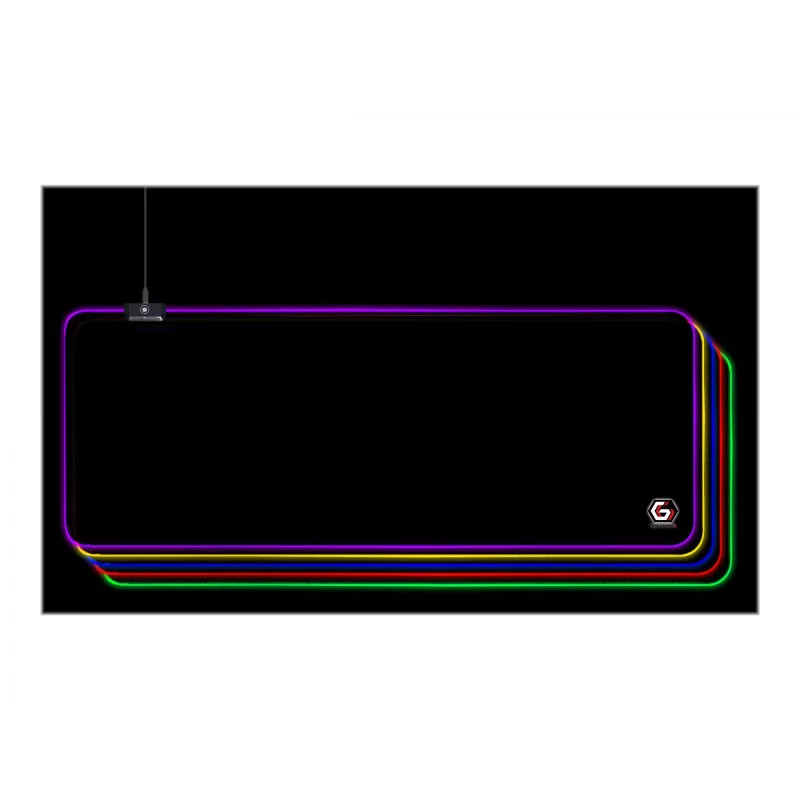 Podkładka pod mysz Gembird MP-GAMELED-L Gaming mouse pad Czarny