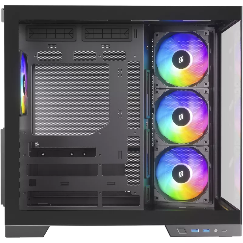 Obudowa PC Silentware View A-RGB Czarny VIEWCzarny — średnia wieża z oświetleniem A-RGB