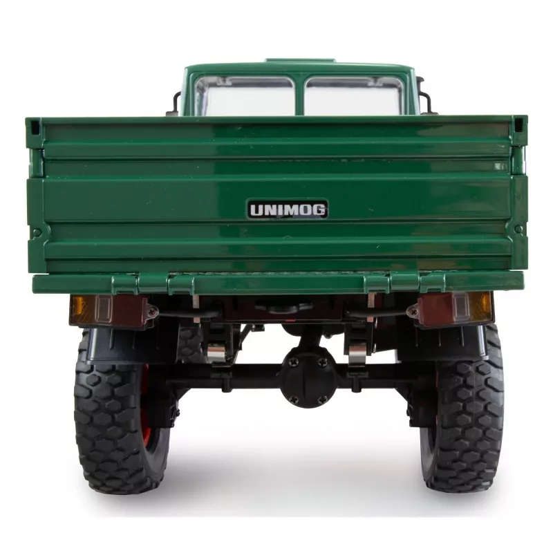 Zdalnie sterowany samochód Amewi Mercedes‑Benz Unimog w skali 1:12 4WD, zielony