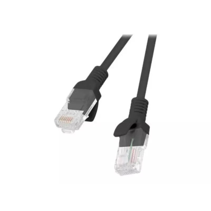 Kabel sieciowy LANBERG PCU5-10CC-0200-BK RJ-45 Cat5e U/UTP 2 m Czarny