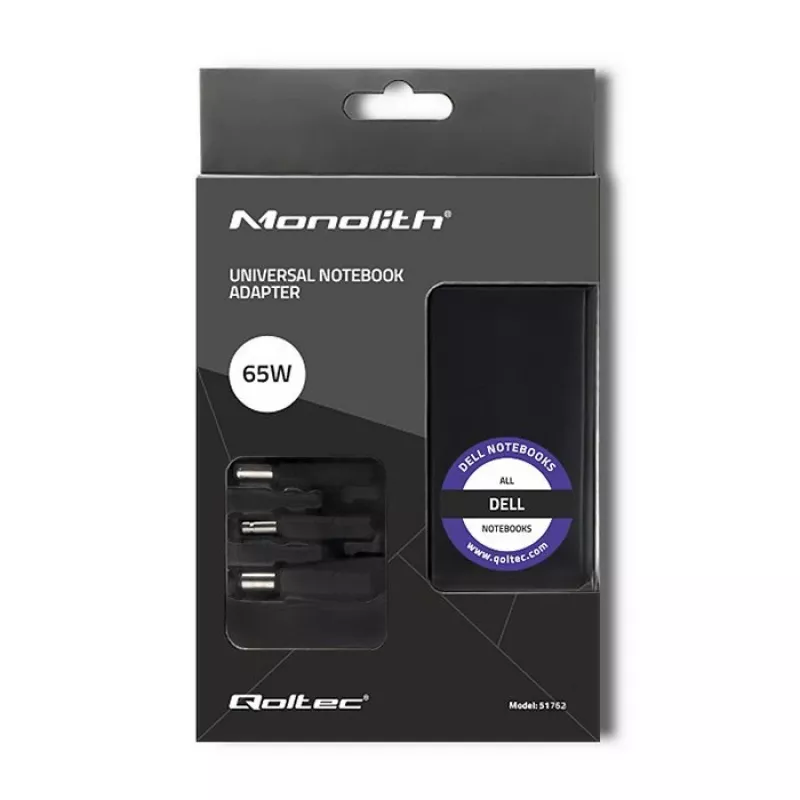 Zasilacz Adapter Inwerter Qoltec 51762 65W Czarny