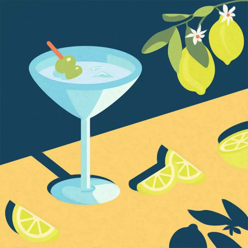 Zestaw do malowania Ravensburger CreArt Mocktail Lemon – zestaw do malowania po numerach