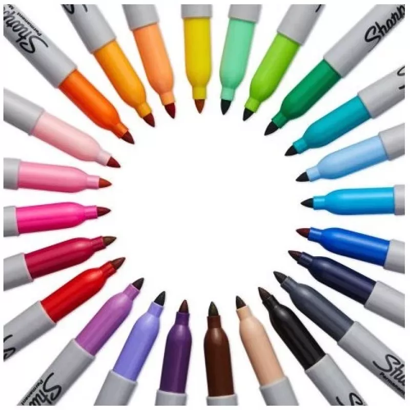 Marker Sharpie Fine 24 szt. cienka końcówka Wielokolorowy