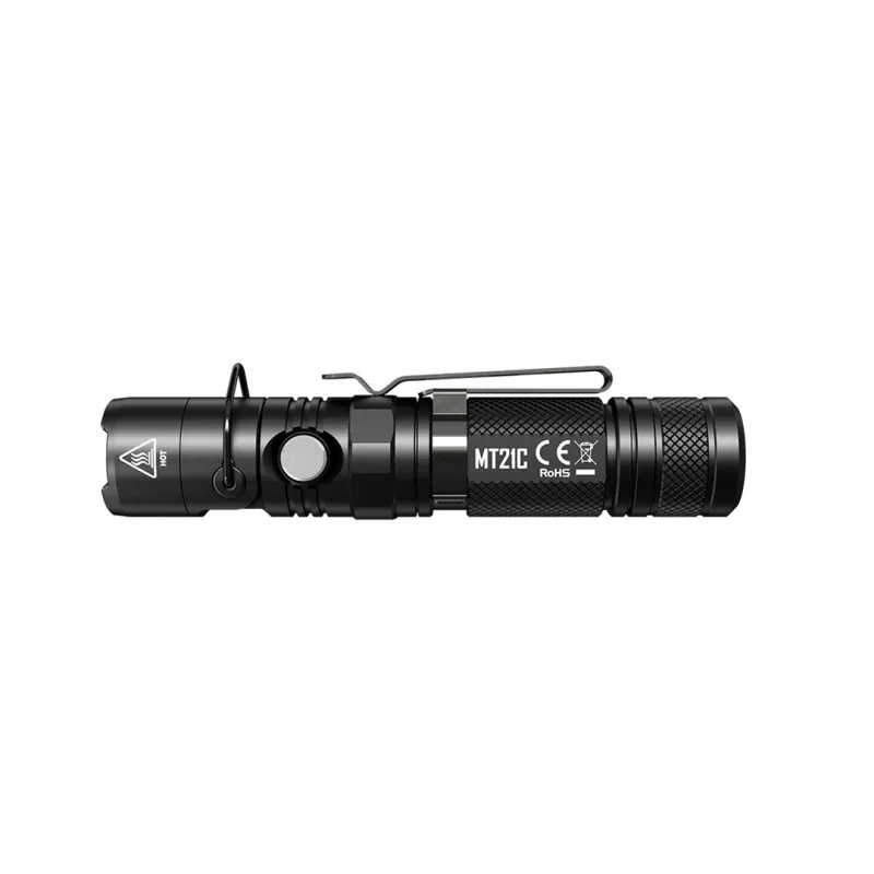 Latarka ręczna Nitecore MT21C, 1000 lm, 131 mm, 103,5 g, zasilanie 18650 lub CR123, czarna