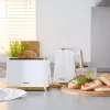 Toster Petra PT5032WVDE 2-kromkowy, kompaktowy toster elektryczny z 2 szczelinami