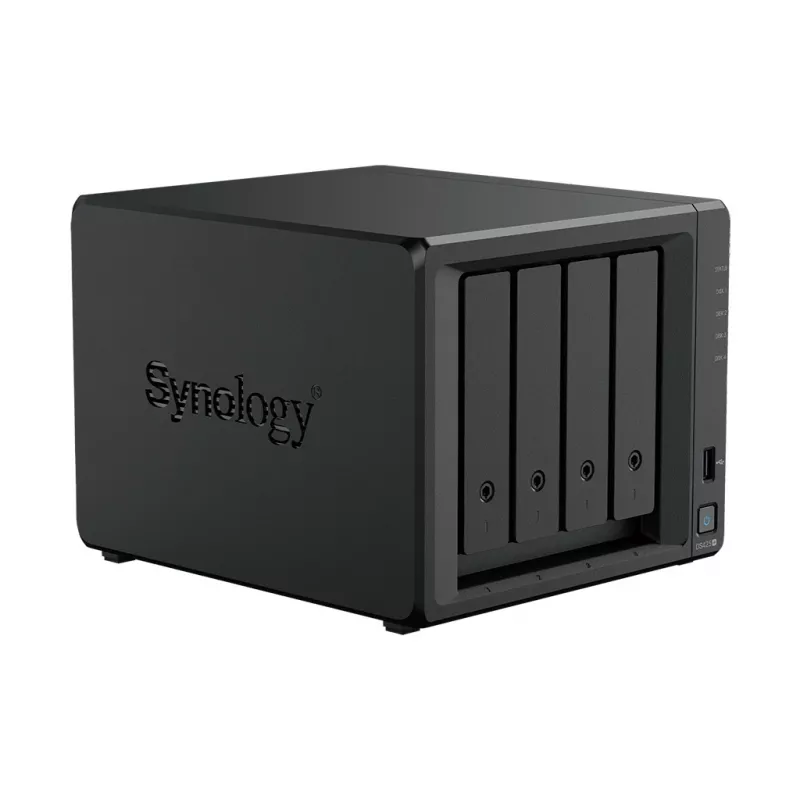 Serwer pamięci masowej NAS SYNOLOGY DS425+ — 4-zatokowy, Intel Celeron J4125 2,0–2,7 GHz, 2 GB DDR4, 0 TB, 2,5GbE, 2 gniazda M.2
