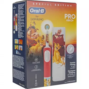 Szczoteczka elektryczna Vitality Pro 103 Kids Król Lew, wielokolorowa, z etui podróżnym
