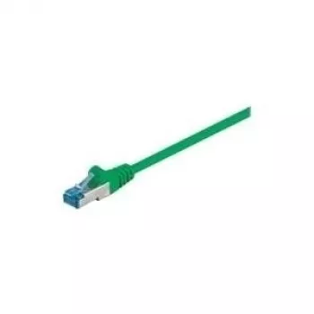 Wentronic Goobay CAT 6a kabel krosowy, S/FTP (PiMF), Zielony, 3 m - LSZH Bezhalogenowy, Miedź (93783)