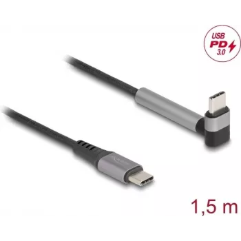 Kabel USB DeLOCK 81172 1.5m USB C Czarny Szary USB 2.0