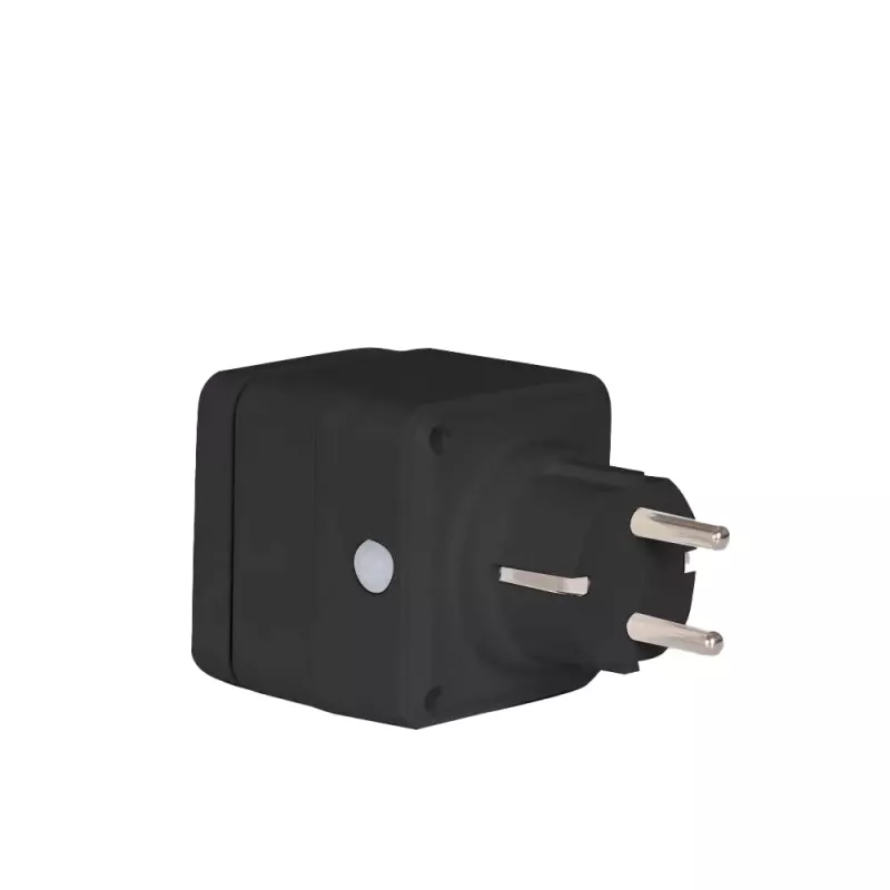 Smart Plug Denver PLO-108 Czarny Zewnętrzny IP44 Przewodowy i Bezprzewodowy