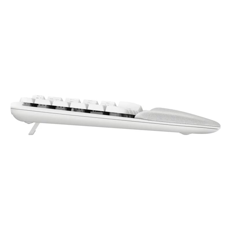 Klawiatura Logitech Wave Keys biurowa RF Wireless Bluetooth QWERTZ niemiecka biała
