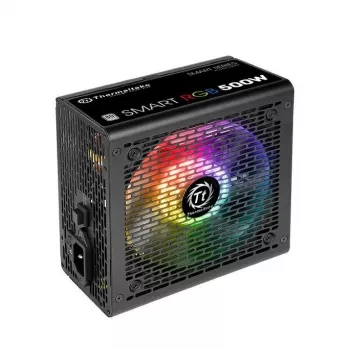 Thermaltake SMART RGB PS-SPR-0500NHSAWE-1 - Zasilacz (wewnętrzny) - ATX12V 2.3 - 80 PLUS - AC 230 V - 500 W - aktywny PFC - Czarny
