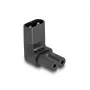 DeLOCK Netzadapter IEC 60320 C8 na gniazdo C7 2,5 A 90° Czarny
