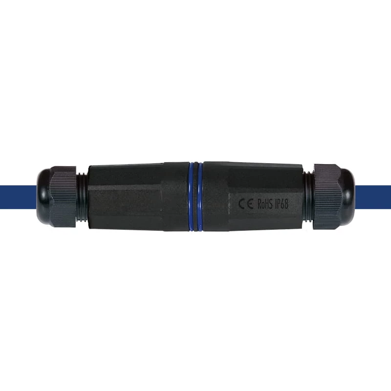 LogiLink IP68 Outdoor-Enclosure for Keystone Module and Couplers, tworzywo sztuczne, poliamid, czarny, IP68, 140 mm, 36 mm, 36 mm