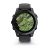 Garmin Fenix E 3,3 cm (1,3) AMOLED 47 mm Cyfrowy 416 x 416 pikseli Ekran dotykowy Czarny Wi-Fi GPS (satelitarny)