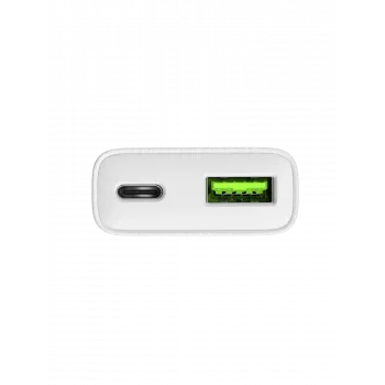 Zasilacz NATEC Ribera NUC-2376 — 1× USB-A, 1× USB-C, wyjście 3 A