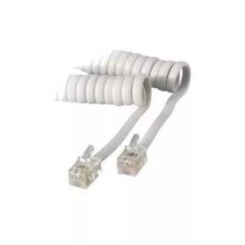 S/CONN 4m RJ10 przezroczysty biały S/CONN 4m RJ10