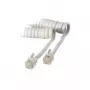 S/CONN 4m RJ10 przezroczysty biały S/CONN 4m RJ10