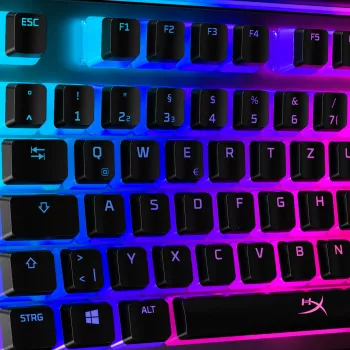 HyperX Pudding Keycaps - Pełny zestaw klawiszy - ABS - Czarny (układ DE) - Nasadka na klawisze klawiatury - ABS - Czarny