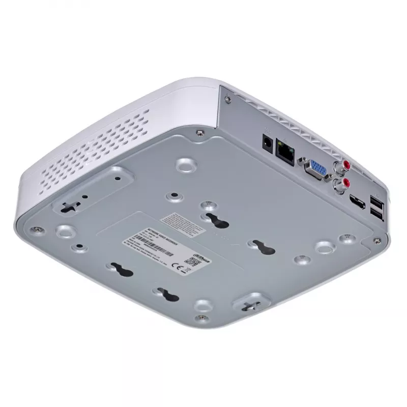 Rejestrator sieciowy DAHUA NVR2108-I2 — 8-kanałowy NVR, 4096×2400 maks., SATA III do 10 TB, 1U biały