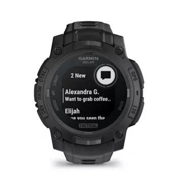 Smartwatch GARMIN Instinct 3 45 mm Solar Tactical Edition Czarny — 45 mm, ładowanie solarne, GPS, pulsometr