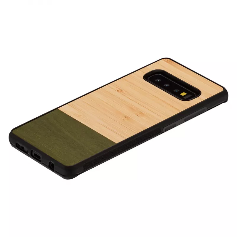 Etui na smartfon man and wood do Galaxy S10 — bambusowy las czarny