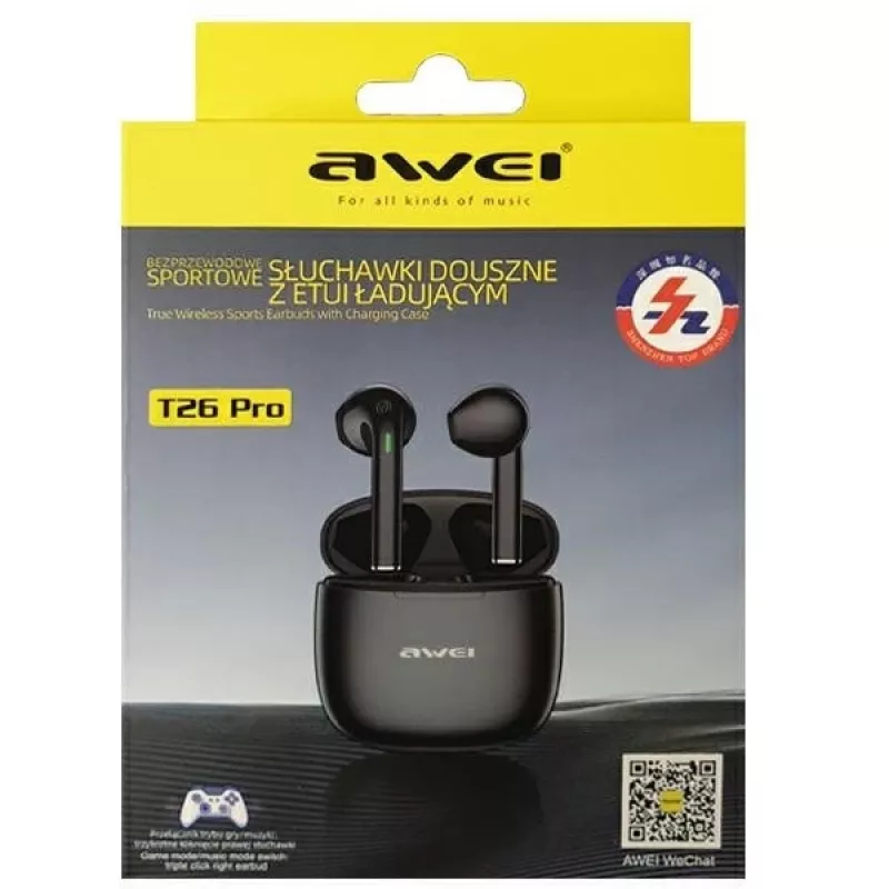 Słuchawki bezprzewodowe Awei T26 Pro Black
