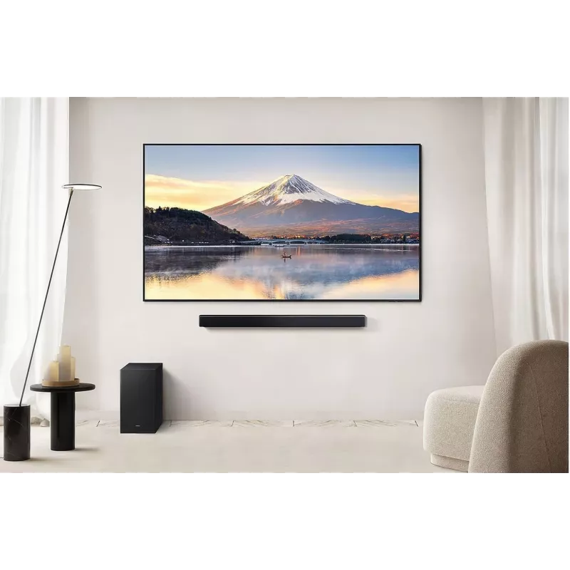 Soundbar Samsung HW-B450F/EN 2.1-kanałowy Bluetooth z bezprzewodowym subwooferem, 300 W RMS, Dolby Audio, ARC