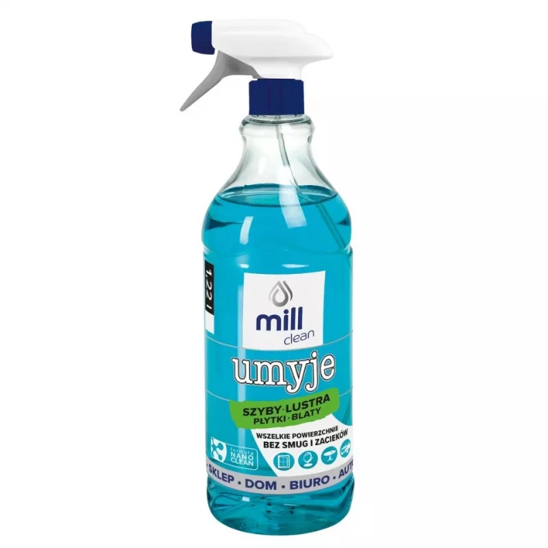 Środek do czyszczenia szkła i płytek Mill CLEAN Umyje, 1,22 l, do okien, luster i ceramiki