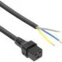 ACT Powercord C19 IEC Lock open end czarny 3 m 16 A 230 V