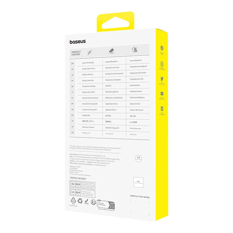 Etui na telefon Baseus OS-Lucent Series dla iPhone 15 Plus, przezroczyste, smukła przezroczysta osłona ochronna