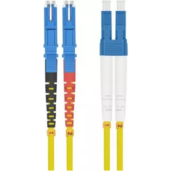Kabel krosowy światłowodowy helos E2000 1 m, 9/125 µm OS2, żółty