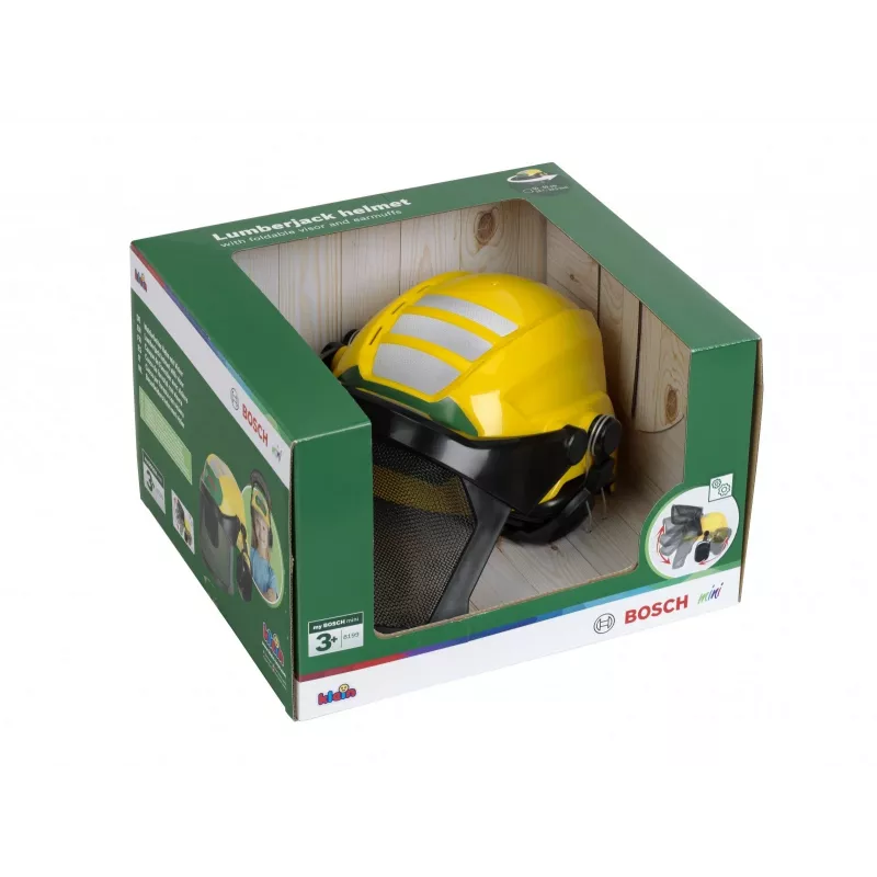 Kask KLEIN Drwal z wizjerem model 8199 — dziecięcy kask ochronny do zabawy