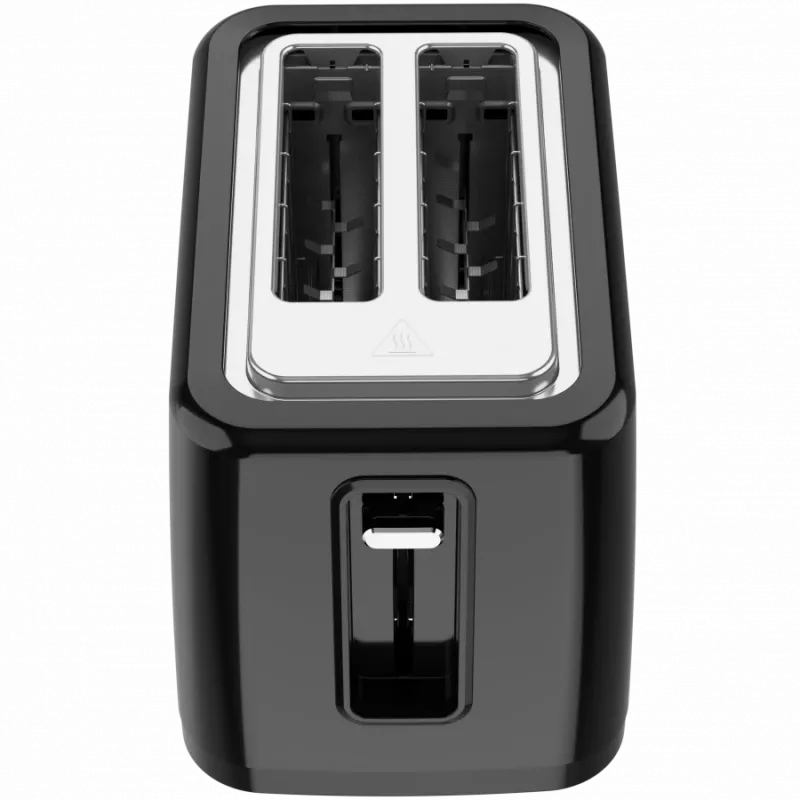Toster elektryczny, czarny, 220-240V, 50-60Hz, 780-930W, 2 szczeliny, 3 tryby, 7 poziomów opiekania