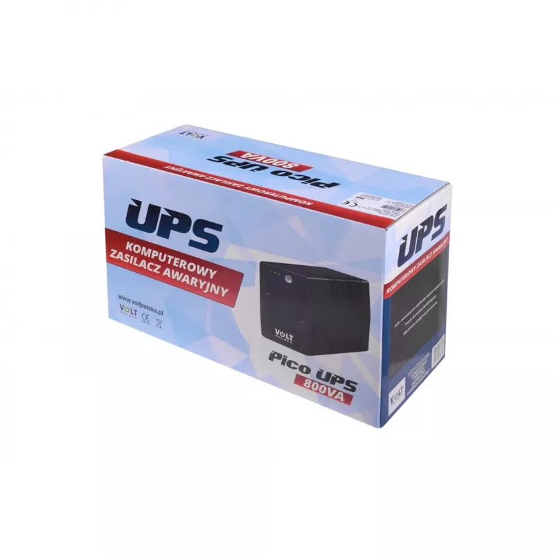 Zasilacz awaryjny Volt Polska Pico 800VA 480W — kompaktowy UPS do zasilania rezerwowego