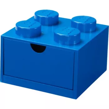 Szufladka na biurko LEGO 4, Pudełko do przechowywania niebieskie, wypustki