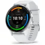 Smartwatch GARMIN Venu 3 — 1,4-calowy AMOLED, koperta 45 mm, GPS, Wi‑Fi, 8 GB, srebrno-biały, pasek silikonowy