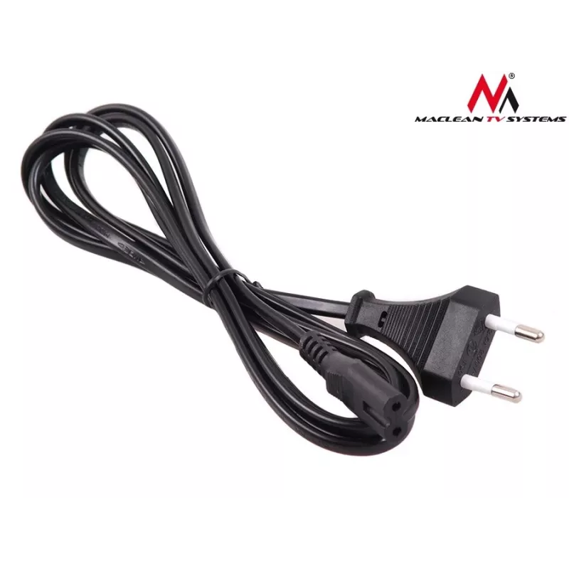 Kabel zasilający MACLEAN MCTV-809 — 1,5 m, wtyczka zasilająca typu C do złącza C1, 220–250 V