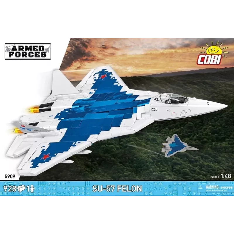 Zestaw konstrukcyjny Cobi SU-57 Felon, 928 elementów – model Cobi COBl-5909