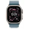 Smartwatch Apple Watch Ultra 3 GPS + Cellular 49mm Natural Titanium Case with Light Blue Alpine Loop (Small)
