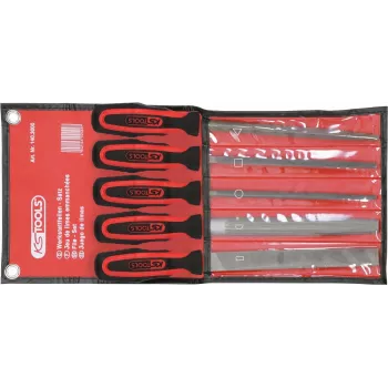 Zestaw pilników ks tools 5-częściowy Model 140.3000 — zestaw pilników do metalu, różne kształty i rozmiary