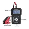 Cyfrowy tester akumulatorów Qoltec z wyświetlaczem LCD | Menu w języku polskim | 12V | AGM | GEL | STD | 30-220AH