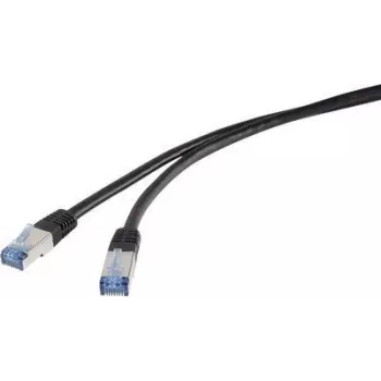 Kabel sieciowy Renkforce RF-4673692 Czarny 10 m Cat6a S/FTP (S-STP) (RF-4673692)