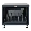 Półka rack TECHLY 367652 organizer kabli z mocowaniem samoprzylepnym 3M, stal, 550×550×410 mm, czarny