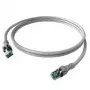 Sacon EasyLan DualBoot PushPull - kabel krosowy - RJ-45 (M) do RJ-45 (M) - 5 m - STP - CAT 6a - IEEE 802.5/IEEE 802.3 - formowany wtryskowo - szary (CPP1OAAAAA0050)
