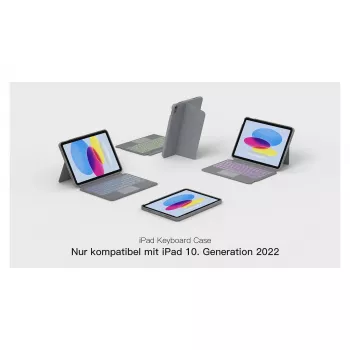inateck Klawiatura iPad 11 iPad 10. Gen. Com. QWERTZ szary