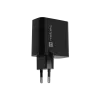 Przewodowa ładowarka do urządzeń mobilnych NATEC NUC-2145, 65 W, USB-C PD 3.0 + QC 3.0, 1x USB-C, 1x USB-A, 110–240 V, czarna